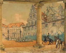370 FRENZEL, JOHANN GOTTFRIED ABRAHAM Dresden 1782-1855 Im Hof des