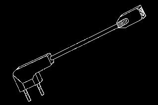 Niedervolt 3 Licht Netzanschlußkabel für Minea-Leuchten Nur für Leuchten mit Durchverdrahtung.