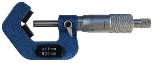 V-anvil micrometer (5 flutes) zur Messung 
