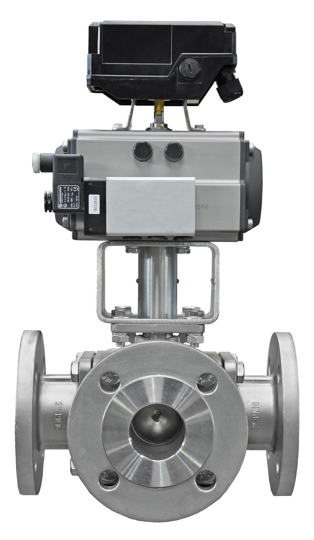 Automatisierte Armaturen - Automatische / Automatisierte Kugelhähne, Absperrklappen, Absperrventile mit Antrieb, elektrisch / pneumatisch Automatisierte Armaturen der Industriefabrik Schneider GmbH