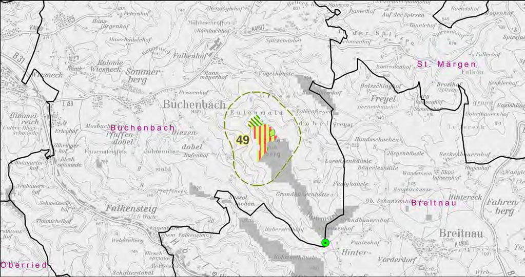 Gebiet Nr. 49 - Ottenberg Gemeinde(n): Buchenbach Herleitung der regionalplanerischen Vorranggebietskulisse Windenergie Ausschlussgründe* (vgl.