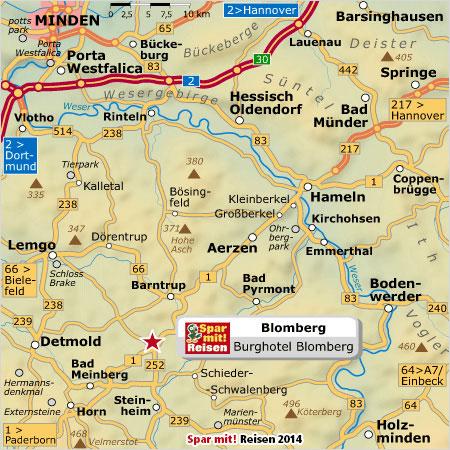 Aus dem Westen: Fahren Sie über die entsprechenden Autobahnen auf die A 44 Richtung Kassel. Am Kreuz Wünnenberg-Haaren halten Sie sich rechts und fahren auf die A 33 in Richtung Bielefeld/Paderborn.