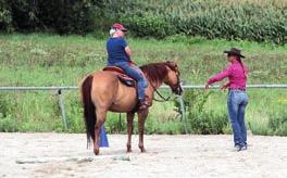 Deutlich war, dass es immer wieder ein Problem der Schulter- und Hüftkontrolle war, welche den Pferden und ihren Reitern im Manövertraining hinderlich war.