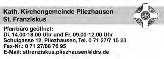 26. Juni8 2014, Nummer 26 Mitteilungsblatt der Gemeinde Walddorfhäslach 19 Donnerstag, 26.06.2014: 18.00 Uhr Bubenjungschar Waldenser (6.-7. Kl.) Ab 19.30 Uhr Treffpunkt Cevim-Stüble 19.