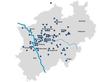 Ergebnis Münster Die 70 Teilnehmer im alten Teleradiologieverbund Ruhr und die neuen Teilnehmer im Verbund Münsterland können untereinander uneingeschränkt