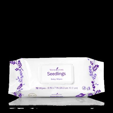 SEEDLINGS BABY WIPES Inhaltsstoffe: Aloe Vera Ringelblume Apfel- und Seifenbaum-Fruchtextrakt Beruhigende Ätherische Ölmischung Veganfreundlich