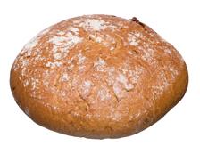 knuspriger Kruste. An organic mixed wheat bread with fresh organic curd cheese and a crisp crust.