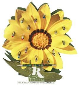 RU-1730-26 Display Sonnenblume mit 30 Kugelschreibern farbig