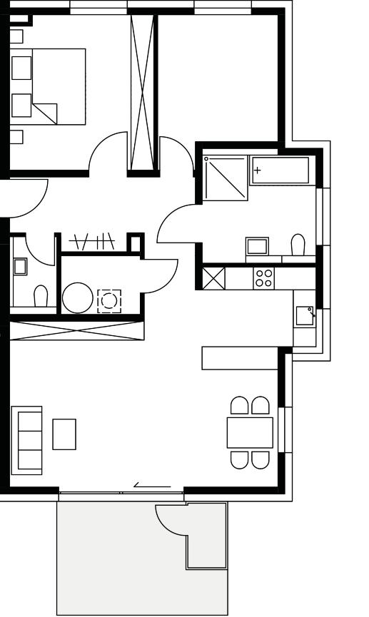 HAUS 2 - ERDGESCHOSS WOHNUNG 09 3 Zimmer - 92,71 m²