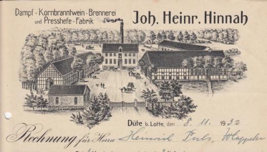 (E006) Los 319 Ausruf: 17 Erfurt, 1912: Gebrüder Born GmbH, Fabrik und Landesprodukte Abb.