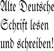 Alte Deutsche Schrift I + II Beim ersten Termin könnt ihr lernen, wie man die Alte Deutsche Schrift schreibt und liest und könnt anschließend auch ein altes Backrezept entziffern.
