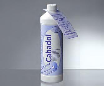 Flüssigkeiten, Lösungen Cabadol Gebrauchsfertige Lösung zur zuverlässigen Instrumenten-Desinfektion. Schützt vor Korrosion, auch bei längerer Einwirkzeit.
