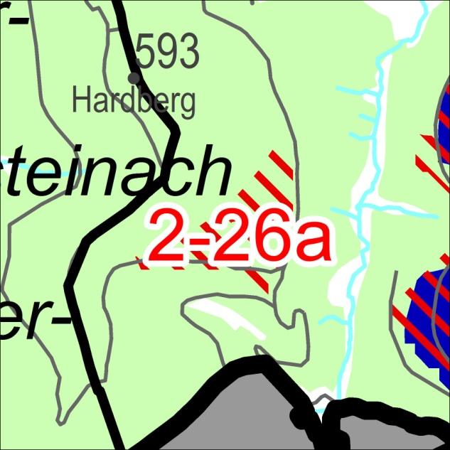 Vorranggebiet 2-26a Im Teilregionalplan Windenergie Rhein-Neckar ist eine Mindestflächengröße von 20 ha für mindestens drei Windenergieanlagen vorgesehen.