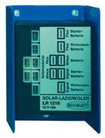 1218 Der Solar- LR 1218 begrenzt und regelt die Ladespannung aus den Solarmodulen. Er sorgt für die schonende Aufladung von einer oder zwei.