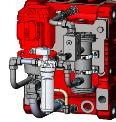 Ölkühlung mit Luft OAC1 5000 Motorpumpe und Wärmetauscher