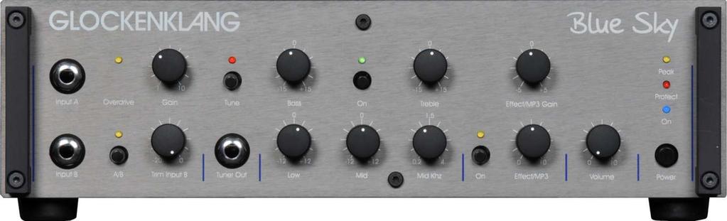 Blue Sky head User Manual Contents Introduction How to use 1. Input stage with overdrive function 2. Tuner out 3. Equalizer 4.