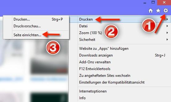 Internetexplorer Einstellungen für Tintenstrahldrucker Wir unterstützen alle Internetexplorer ab Version 9.