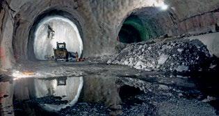 Der Bahntunnel Vortrieb Der Lötschberg-Basistunnel wurde zu 20 % mit Tunnelbohrmaschinen