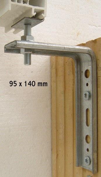 2.2. FMW-U-Profil mit Justierelement einfache und schnelle Montage von Fenstern in der Dämmschicht mit Winkelanschluss geeignet für die Befestigung unten mit Flachanschluss geeignet für die