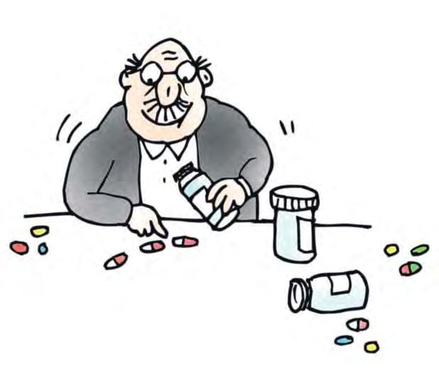 18 Gesundheitspolitik Zu viele Pillen, zu wenig Gespräche Grafik: diekleinert.