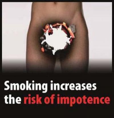 2 Versionen Achtung Gefahr Es wird abschreckend auf Gefahren des Rauchens hingewiesen. Botschaft Hören Sie auf zu rauchen: Wenn Sie nicht aufhören, werden Sie krank.