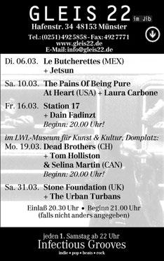 Rock, Metal, Alternative & mehr mit DJ Lord (Gegenlicht) und DJ Skaramuz (Heile Welt) (Sputnikhalle & -café) 23.00 Unikeller Der Studentenclub (Unikeller, Hafenstr. 64) 23.