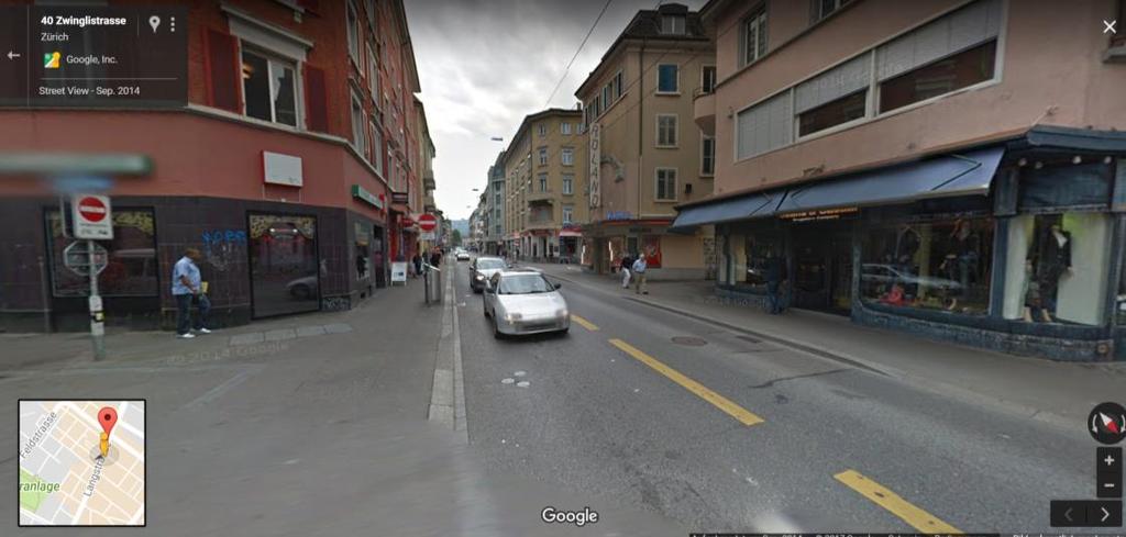 Beispiel 1: Google Street View Google fotografiert mit dem Google-Auto die