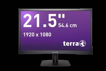 Produktübersicht LCD 16:9 FORMAT MVA MVA + SLIM DESIGN + KONTRASTSTARK, FARBTREU + VESA + SLIM DESIGN + KONTRASTSTARK, FARBTREU + ERGONOMISCH TERRA LCD/LED 2226W TERRA LCD/LED 2226W PV