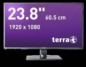 super narrow bezel design ADS ADS 16:9 FORMAT + SLIM DESIGN + KONTRASTSTARK/FARBTREUE + VESA + SLIM DESIGN + KONTRASTSTARK/FARBTREUE + ERGONOMISCH TERRA LCD/LED 2456W TERRA LCD/LED 2456W PV