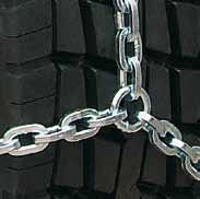 All advantages such as easy handling, quit running, track keeping, long lifetime and excellent grip are of course also provided by the twin chain.