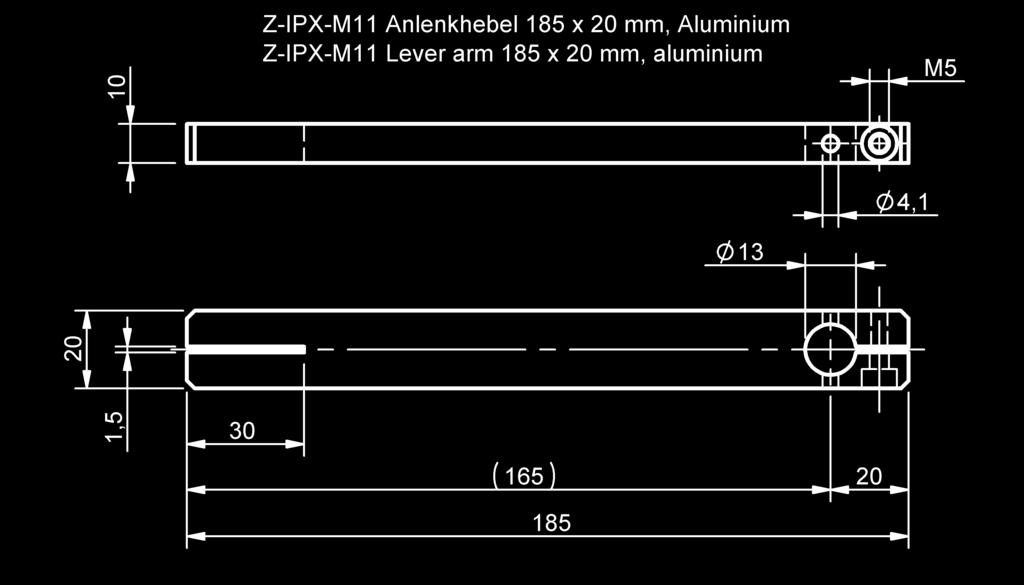 400105430 Montagematerial (Schraube, Schwerspannstift) im Lieferumfang enthalten Z-IPX-M11