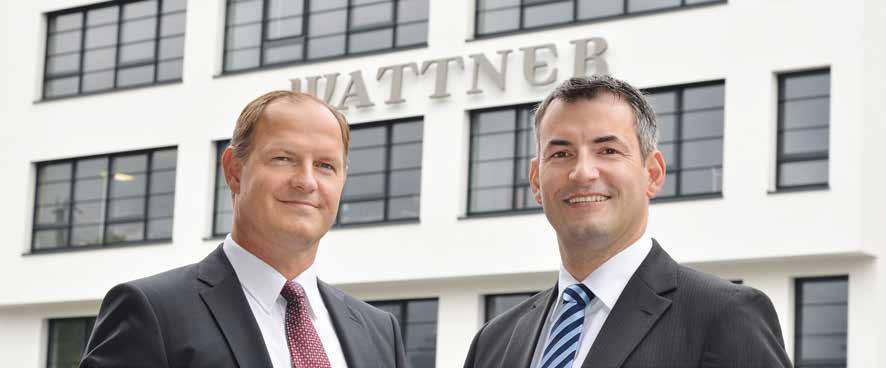 MANAGEMENT Wattner wird von den beiden Gründern Ulrich Uhlenhut und Guido Ingwer geführt, die noch heute 100% der Stammaktien halten.