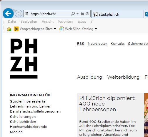Ausbildungsmodell Stufenerweiterung Primarstufe Studieren an der PH Zürich Webseite http://www. Allgemeine Informationen zum Ausbildungsmodell Studiweb http://stud.