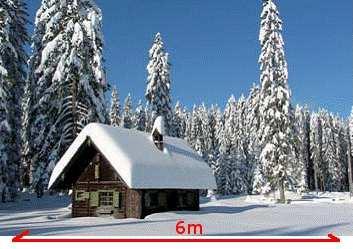 Pos.5.10 Kulissen Schnee- Panorama Format ca. 6lfd.
