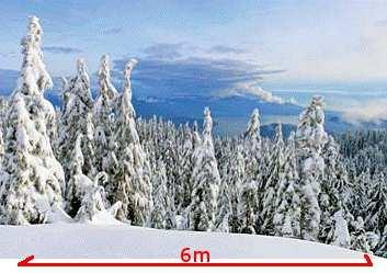 11 Kulissen Schnee- Panorama Format ca. 6lfd.