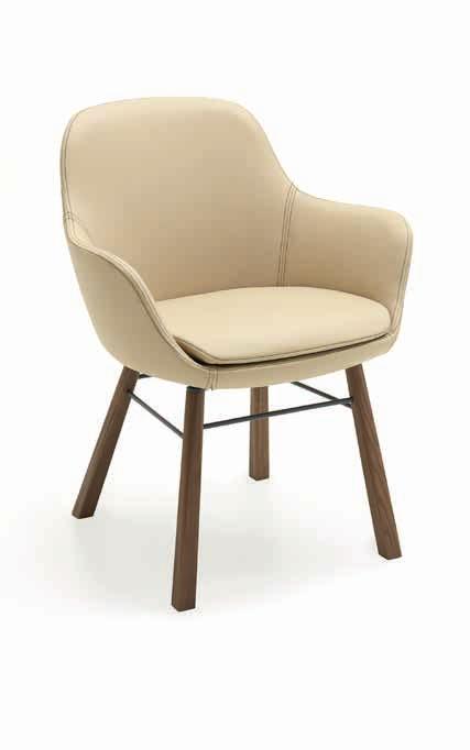 ZS108 ARTIKEL-NR.: ZS108-.../... Die gepolsterten Schalenstühle im topmodernen Design mit Drehfunktion und automatischer Rückstellung ermöglichen komfortables Sitzen.