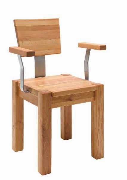 .. Massivholz-Armlehnstuhl in außer gewöhnlichem Design.