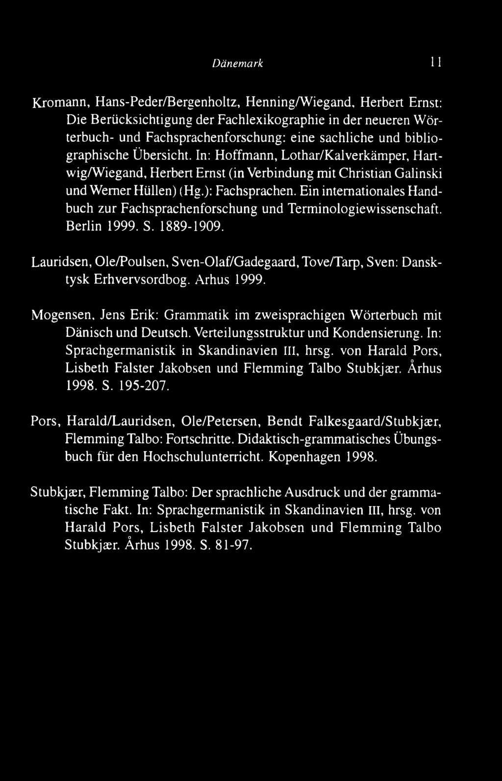 Ein internationales H andbuch zur Fachsprachenforschung und Term inologiewissenschaft. B erlin 1999. S. 1889-1909.