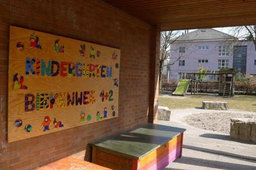 Mit einem Umbau könnte es für höchstens eine BS-Klasse eingerichtet werden Kindergarten Birkenweg I+II (STG)