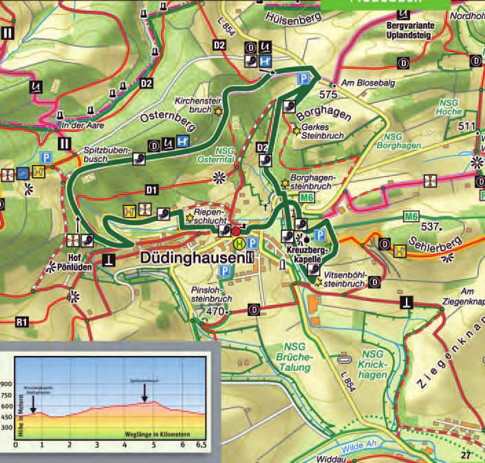 Tour 1: Geologischer Rundweg Düdinghausen Wollen Sie herausbekommen, warum unser Dorf 320 Millionen Jahre vor Christi