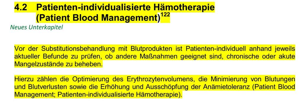 Hämotherapie-Richtlinie (RL) 2017 - Kapitel 4