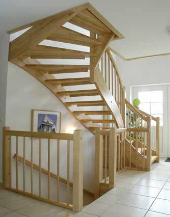 andere Treppenkonstruktionen in Holz und Stahl.