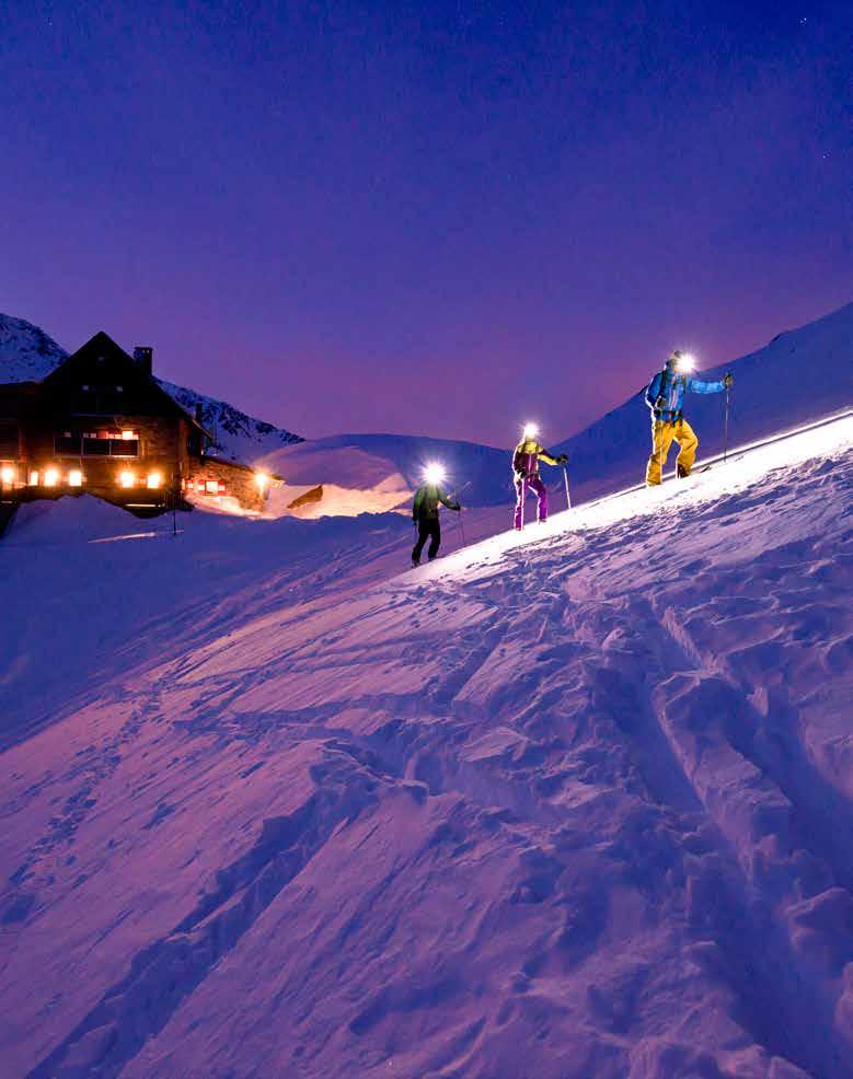 Das Magazin des Österreichischen Alpenvereins seit 1875 05 2015 Winterhits Ski-Schuh-Bindung Sicherungsgeräte