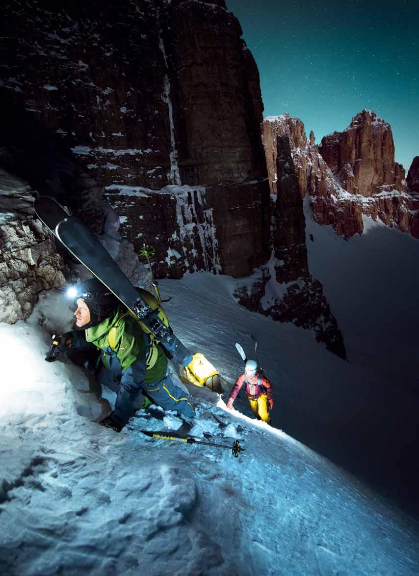 Athletes: Björn Heregger (Freerider) & Simon Gietl (Alpinist); Location: Dolomites