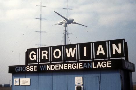 Beginn der modernen Windtechnologie in Deutschland: 1983 Dirk