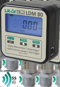 Druckkalibrierkoffer LR-Cal LPP-KIT mit digitalem Referenzmanometer LDM 80 Pressure Calibration Kit LR-Cal LPP-KIT with digital reference pressure gauge LDM 80 ±0,