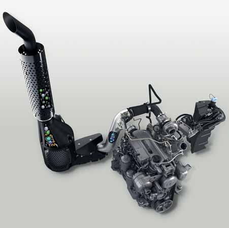 Denn bei den Fendt Großtraktoren hat sich der Antriebsstrang der Motor in Kombi nation mit SCR und stufenlosem Vario-Getriebe als kraftstoffs parsamster der Branche bewährt*.