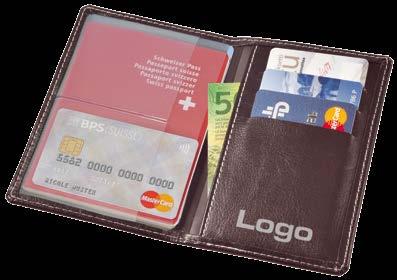 Kartenetui SECURE 2248 Material PU mit RFID-Schutzfolie für Kreditkarten geschlossen 11 x 8 cm