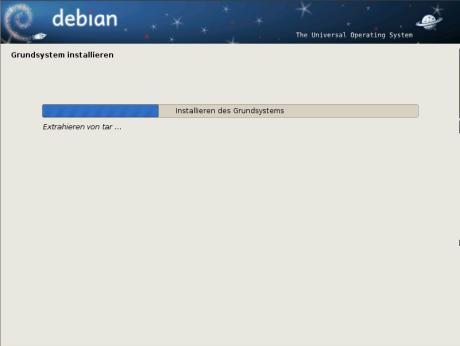 Debian - Geduld Die Installation von Debian