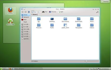opensuse - Dateimanager Dolphin